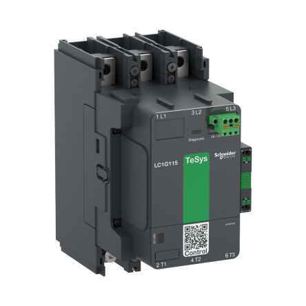 Schneider Electric TeSys F LC1G225 Contactor, 48 → 130 V ac/dc Coil, 3-Pole, 330 A, 1 NO + 1 NC [LC1G225EHEN]; 249-4754