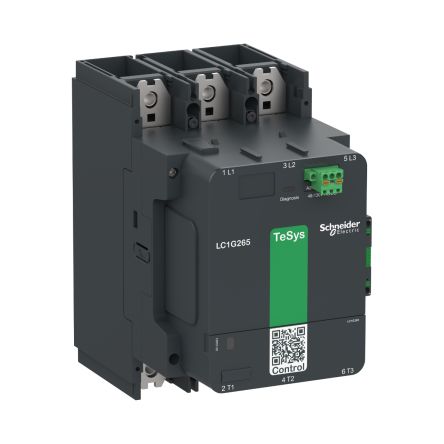 Schneider Electric TeSys F LC1G500 Contactor, 100 → 250 V ac/dc Coil, 3-Pole, 700 A, 1 NO + 1 NC [LC1G500KUEN]; 249-4780