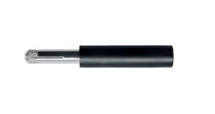 Schutzinger Black Banana adapter With Nickel Plated contacts and Nickel Plated - Socket Size: 4mm [RS A 2116 Ni / SW]; 249-4786