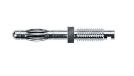 Schutzinger Silver Banana Connector, Nickel Plating [RS FK 1386 Ni]; 249-4797