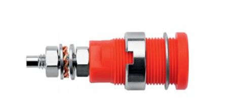 Schutzinger Yellow Male Banana Socket, M4 Thread Termination, 32A, 1kV, Nickel Plating [RS SEB 6446 Ni / GE]; 249-4816