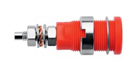 Schutzinger Red Male Banana Socket, M4 Thread Termination, 32A, 1kV [RS SEB 6446 Ni / RT]; 249-4819