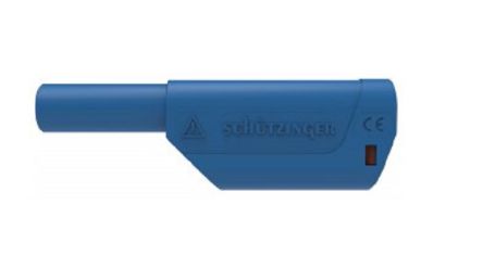 Schutzinger Blue Male Banana Plug, Screw Termination, 32A, 1kV, Nickel Plating [RS SFK 8500 S Ni / AS / BL]; 249-4827