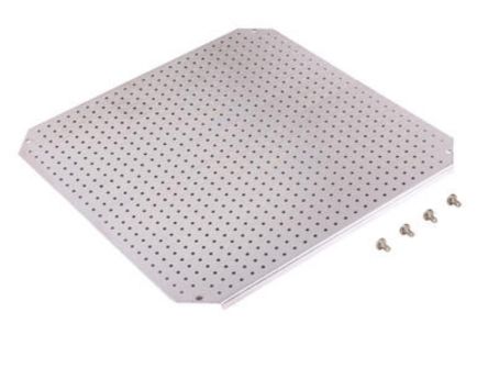 Fibox Galvanised Steel Perforated Mounting Plate, 450mm W for Use with ARCA Series [MPMP ARCA 5050]; 249-5866