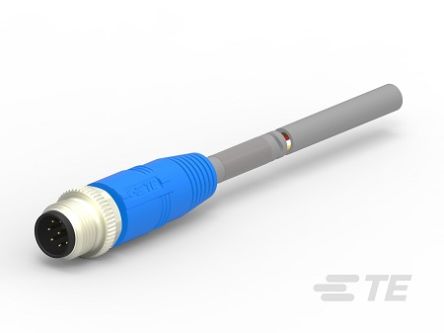 TE Connectivity Straight Female M12 to Male M12 Sensor Actuator Cable, 500mm [T4151120008-002]; 249-6347