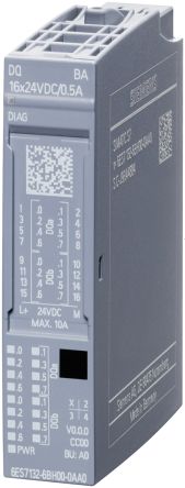Siemens 6ES71 Series Digital Output Module for Use with SIMATIC I/O System, Digital [6ES71326BH002AA0]; 249-6567
