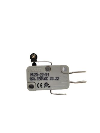 RS PRO Short Roller Lever Microswitch, Quick Connect Terminal, 16A @ 250V ac, SPDT, IP40 [0]; 249-6850
