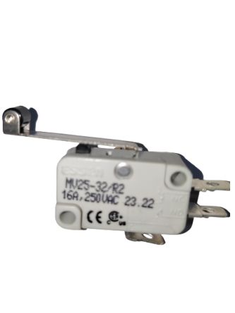 RS PRO Long Roller Lever Microswitch, Quick Connect Terminal, 16A @ 250V ac, SPDT, IP40 [0]; 249-6856