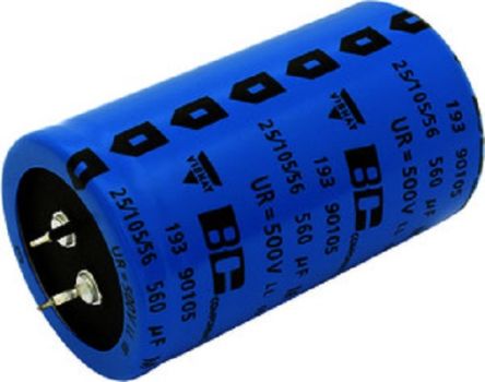 Vishay 560μF Aluminium Electrolytic Capacitor 570V dc, Snap-In - MAL219390125E3 [MAL219390125E3]; 249-7402