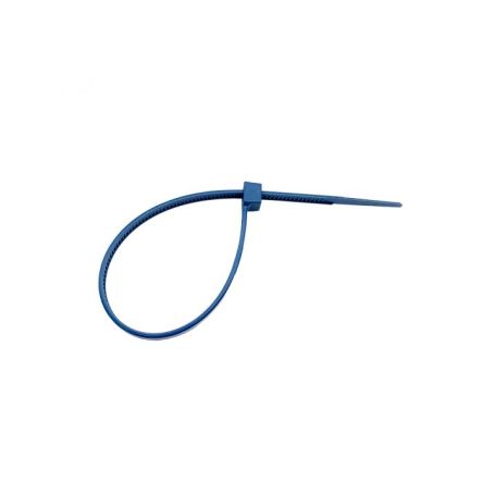 Detectamet Cable Tie, 390mm x 3.45 mm, Blue Nylon, Pk-100 [800-CT04-S126-X39]; 249-8360