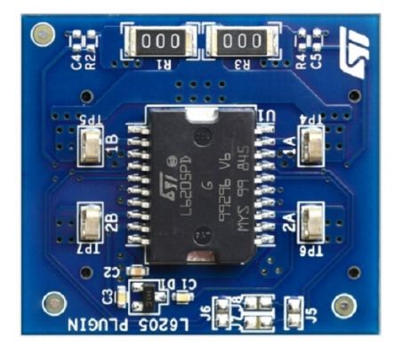 STMicroelectronics Evaluation kit environment for L62xx family of dual brush DC and stepper motor drivers based on [EVL6226-PLUG]; 250-0203