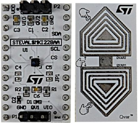 STMicroelectronics Pressure sensor kit with Qvar functionality based on ILPS22QS Pressure Sensor Evaluation Kit ILPS22QS [STEVAL-MKI228KA]; 250-0213