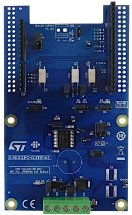 STMicroelectronics Industrial digital output expansion board based on IPS1025H for STM32 Nucleo Solid State Relay for [X-NUCLEO-OUT05A1]; 250-0214