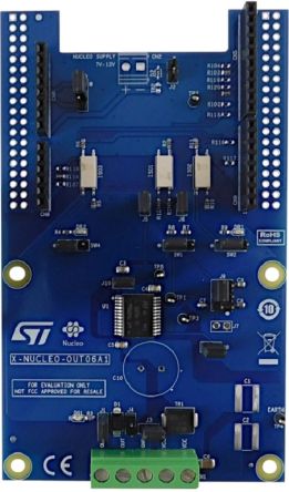 STMicroelectronics Industrial digital output expansion board based on IPS1025H-32 for STM32 Nucleo Solid State Relay [X-NUCLEO-OUT06A1]; 250-0216