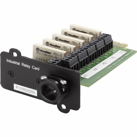 Eaton UPS Network Management Card, for use with 5P, 5PX, 5SC, 9E, 9PX, 9SX, 5130, EX [INDRELAY-MS]; 250-0361