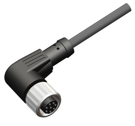 RS PRO Right Angle Female M12 to Unterminated Sensor Actuator Cable, 10m [0]; 250-0629