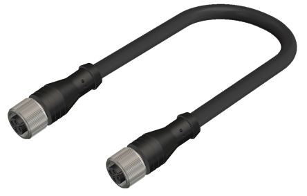RS PRO Straight Female M12 to Straight Female M12 Sensor Actuator Cable, 10m [0]; 250-0672