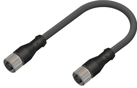 RS PRO Straight Female M12 to Straight Female M12 Sensor Actuator Cable, 5m [0]; 250-0697