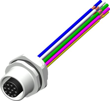 RS PRO Straight Female M12 to Unterminated Sensor Actuator Cable, 500mm [0]; 250-0737