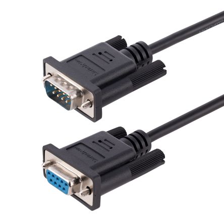 StarTech.com Female 9 Pin D-sub to Male 9 Pin D-sub Serial Cable, 3m PVC [9FMNM-3M-RS232-CABLE]; 250-1182