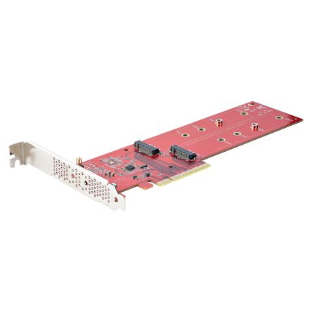 StarTech.com 2 port M2 M-key M2 PCIe SSD Adapter [DUAL-M2-PCIE-CARD-B]; 250-1188