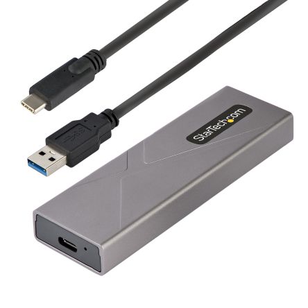 StarTech.com 0.86in M.2 SATA Hard Drive Enclosure, USB C [M2-USB-C-NVME-SATA]; 250-1194