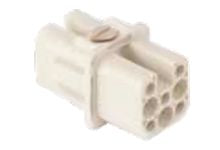 Molex Heavy Duty Power Connector Module, 10A, Female, 93601 Series, 8 Contacts [936010081]; 250-1891
