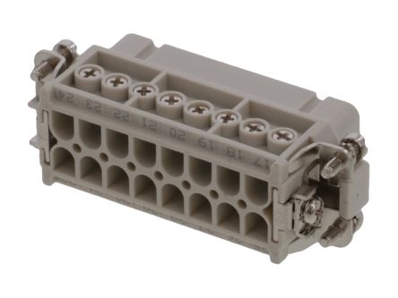 Molex Heavy Duty Power Connector Module, 16A, Female, 93601 Series, 16 Contacts [936010145]; 250-1916