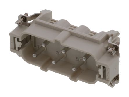 Molex Heavy Duty Power Connector Module, 35A, Male, 93601 Series, 6 Contacts [936010219]; 250-1935