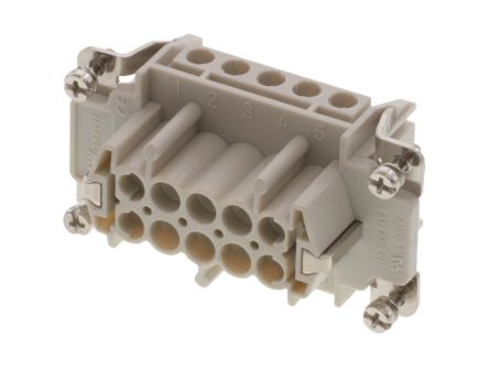 Molex Heavy Duty Power Connector Module, 16A, Female, 93601 Series, 10 Contacts [936010231]; 250-1941