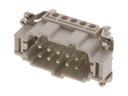 Molex Heavy Duty Power Connector Module, 16A, Male, 93601 Series, 10 Contacts [936010238]; 250-1944