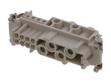 Molex Heavy Duty Power Connector Module, 16A, Female, 93601 Series, 12 Contacts [936010245]; 250-1946