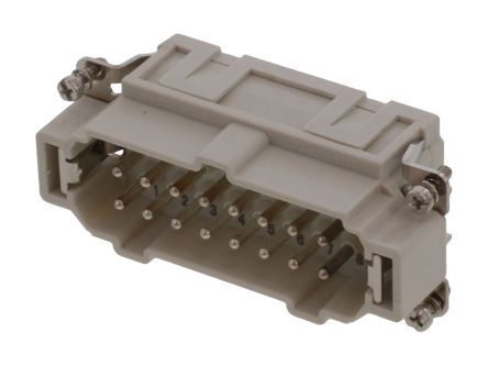 Molex Heavy Duty Power Connector Module, 16A, Male, Copper Alloy Series, 16 Contacts [936010259]; 250-1953