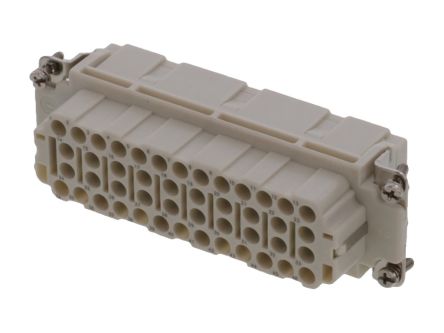 Molex Heavy Duty Power Connector Module, 16A, Female, 93601 Series, 46 Contacts [936010327]; 250-1966