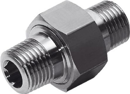 Festo ESK Series Straight Fitting, R 1/4 to R 1/4, Threaded Connection Style, 151521 [ESK-1/4-1/4]; 250-2679