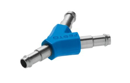 Festo CN Series Y Fitting, Push In 6 mm to Push In 6 mm, Tube-to-Tube Connection Style, 9586 [Y-PK-4]; 250-2722
