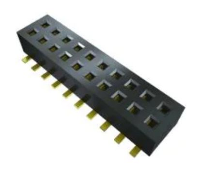Samtec CLP Series PCB Socket, 28-Contact, 2-Row, 1.27mm Pitch [CLP-128-02-L-D-K-TR-1]; 250-2827