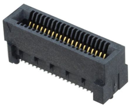 Samtec Edge Connector, Surface Mount, 50-Contacts, 0.8mm Pitch, 2-Row [HSEC8-125-01-L-DV-A-K-TR-1]; 250-2856