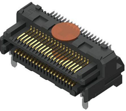 Samtec LSHM Series Straight Surface PCB Header, 40 Contact(s), 0.5 mm Pitch, 2 Row(s), Shrouded [LSHM-120-03.0-L-DV-A-N-K-TR-1]; 250-2866