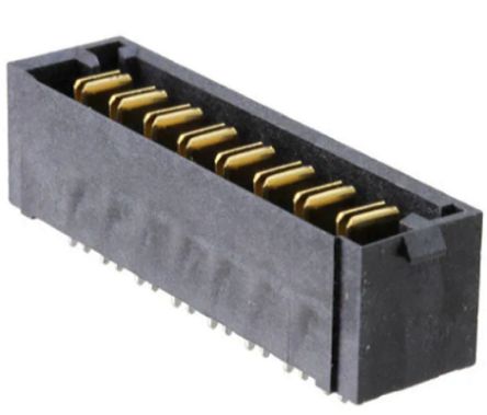 Samtec MPT Series Straight Surface PCB Header, 8 Contact(s), 5 mm Pitch, 2 Row(s), Shrouded [MPT-08-6.30-01-L-V-1]; 250-2872