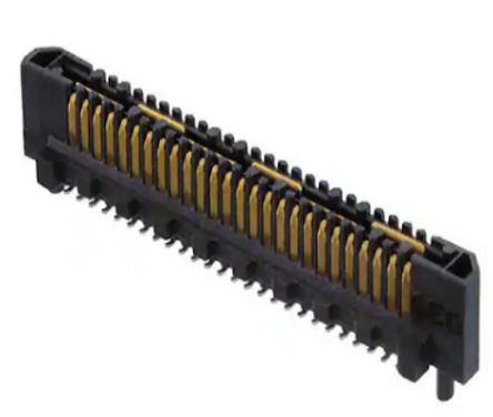 Samtec Edge Mount PCB Socket, 52-Contact, 2-Row, 0.8mm Pitch [QRM8-026-02.0-L-D-A-1]; 250-2881