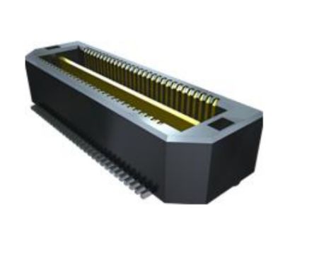 Samtec QTH Series Straight Surface PCB Header, 120 Contact(s), 0.5 mm Pitch, 2 Row(s), Shrouded [QTH-060-04-L-D-A-1]; 250-2890