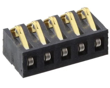 Samtec SIB Series Vertical Surface PCB Header, 4 Contact(s), 2.54 mm Pitch, 1 Row(s), Shrouded [SIB-104-02-F-S-1]; 250-2917