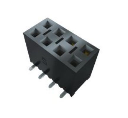 Samtec SSM Series PCB Socket, 10-Contact, 2-Row, 2.54mm Pitch [SSM-105-S-DV-1]; 250-2921
