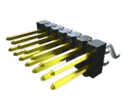 Samtec TSM Series Straight Surface Pin Header, 20 Contact(s), 2.54 mm Pitch, 2 Row(s), Unshrouded [TSM-110-01-S-DV-P-TR-1]; 250-2935
