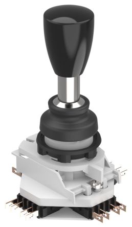 EAO 8 Contacts-Axis Joystick Switch Lever, Momentary, IP65 250V ac [44-800.8]; 250-2939