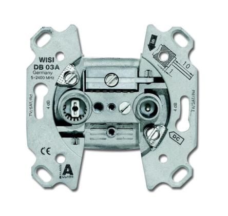 R, SAT, TV Female 2 Outlet Socket [2CKA000230A0250]; 250-4792