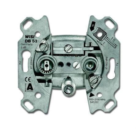 R, SAT, TV Female 2 Outlet Socket [2CKA000230A0463]; 250-4801