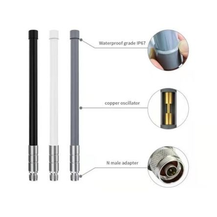 Okdo ZCW-AB0004-600 Round WiFi Antenna with N Type Connector [ZCW-AB0004-600]; 250-6408