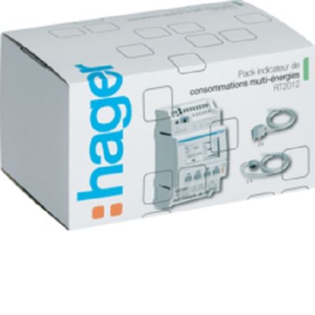 Hager 1 Phase LCD Energy MeterEnergy Meter [EC453]; 250-6902